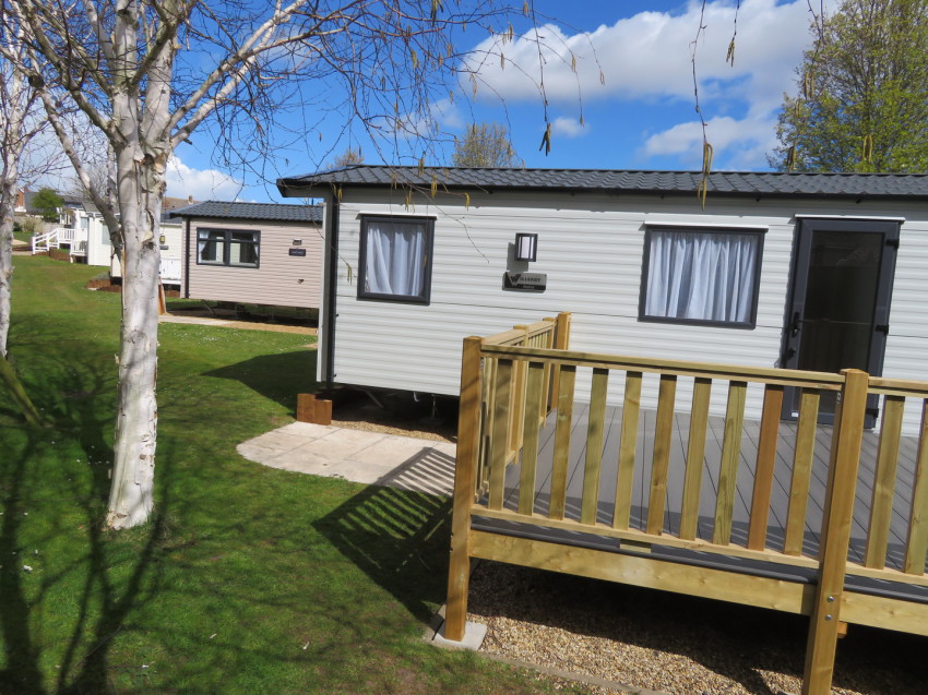 Willerby Manor Exterior view of pre-loved caravan for sale